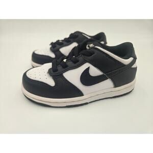 Nike Dunk Low Panda CW1589 100 Toddler Size 9C Black White Shoes